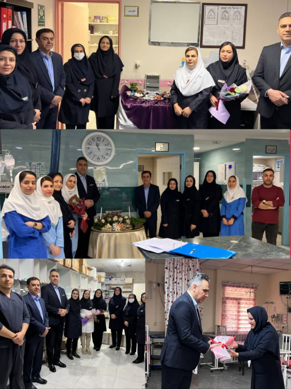 بازدید رییس بیمارستان دکتر محمد کرمانشاهی