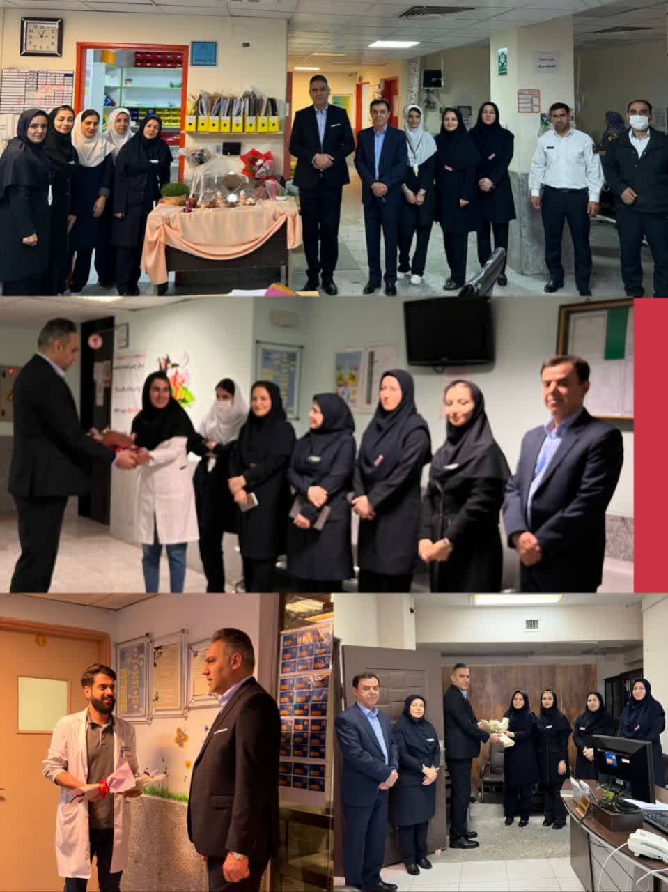 بازدید رییس بیمارستان دکتر محمد کرمانشاهی