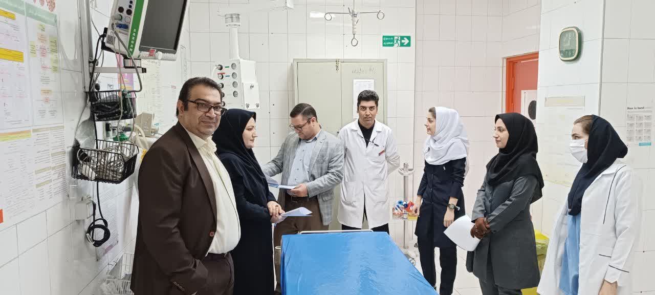 حضور تیم بازرسی ویژه رئیس دانشگاه در بیمارستان دکتر محمد کرمانشاهی
